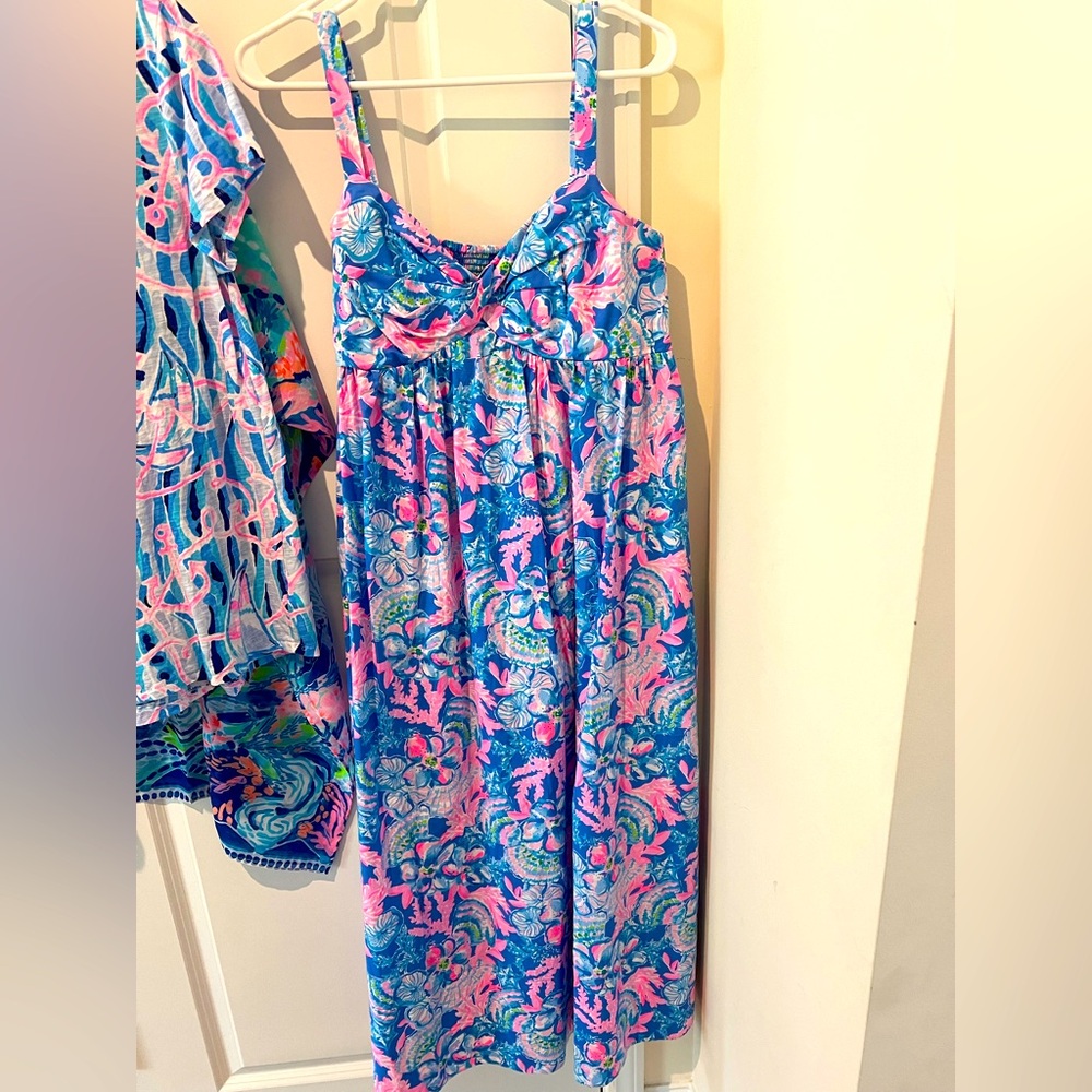 NWT Lilly Pulitzer Azora Midi Dress in Sitting Seaside - size 12